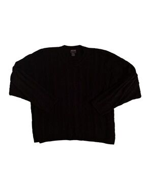 Christopher Rand Y2K Black Chenille Sweater